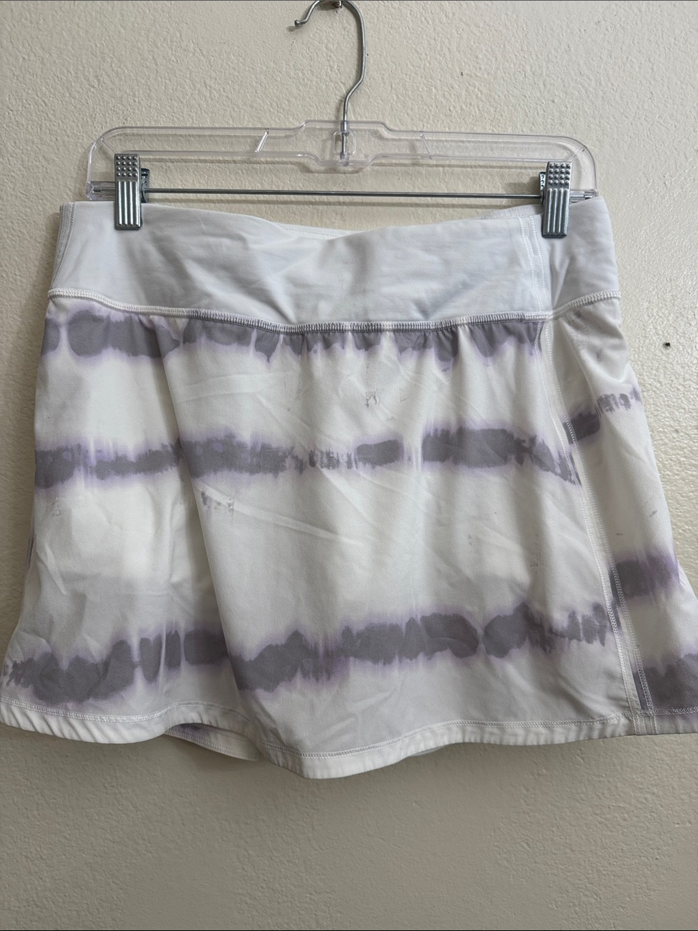 Lululemon Pace Rival Mid-Rise Skirt *Long Transverse Lilac Multi size 8